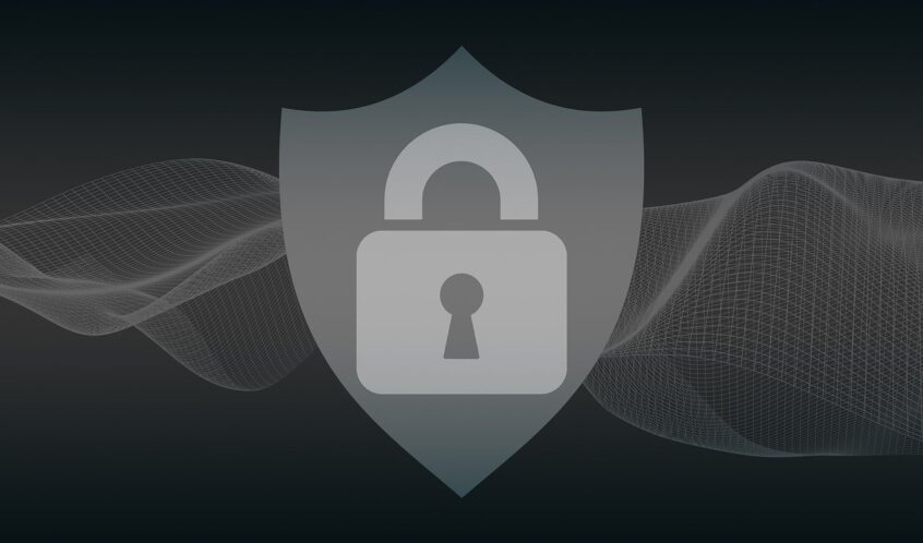 Free cybersecurity data security firewall illustration