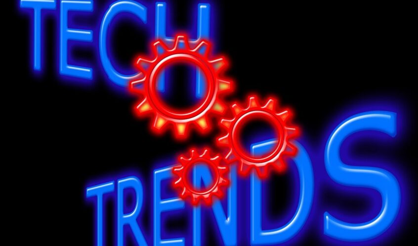 Free technology trend development illustration