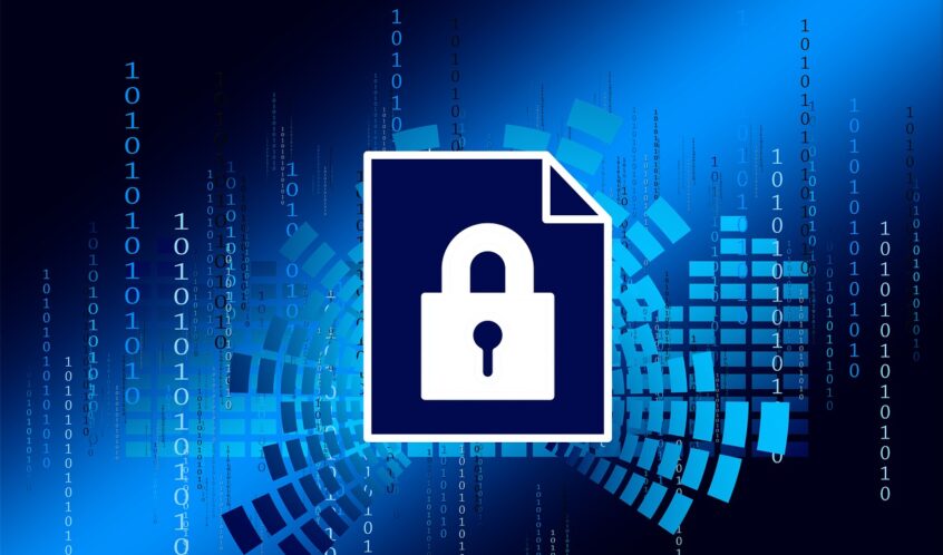 Free security privacy policy digitization illustration