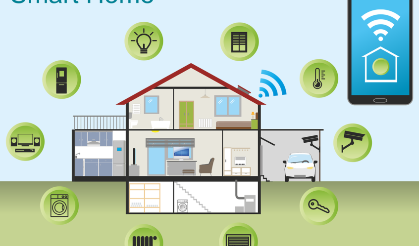 Free smart home house technology vector