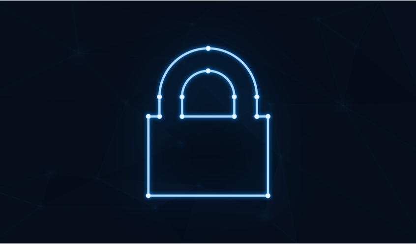 Free padlock neon cybersecurity vector