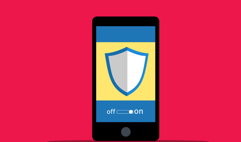 Free cyber security phone login vector